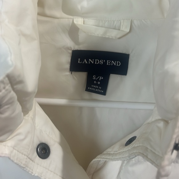 EUC Lands End creamy off-white down filled puffer snow bunny size S/P or… - Picture 7 of 9